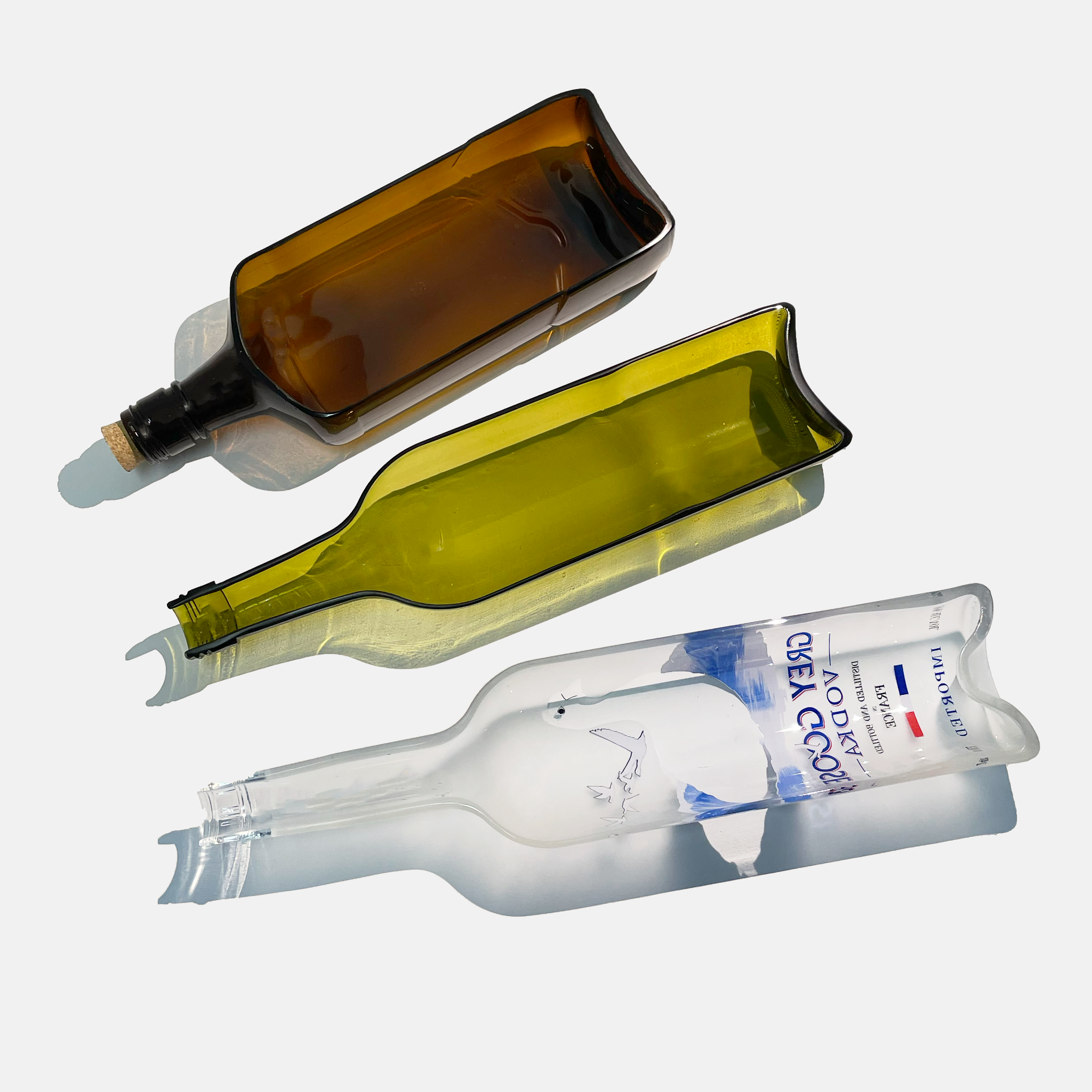 Mosa - Wholesale Decorative Tray - Grey Goose Vodka Bottle Glass Platter8