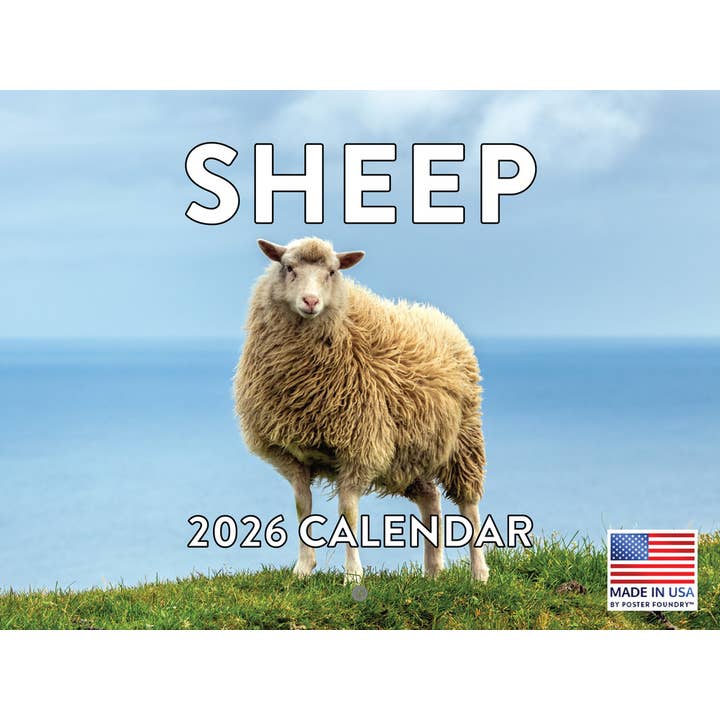 Calendario Animali da Fattoria Pecore 2026 per la vendita all'ingrosso da parte di 2026 Calendars