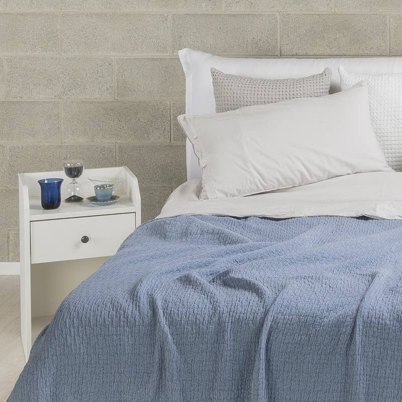 UNOCASADESIGN - Wholesale Deken - Vigo Stonewashed katoenen sprei met ruches8