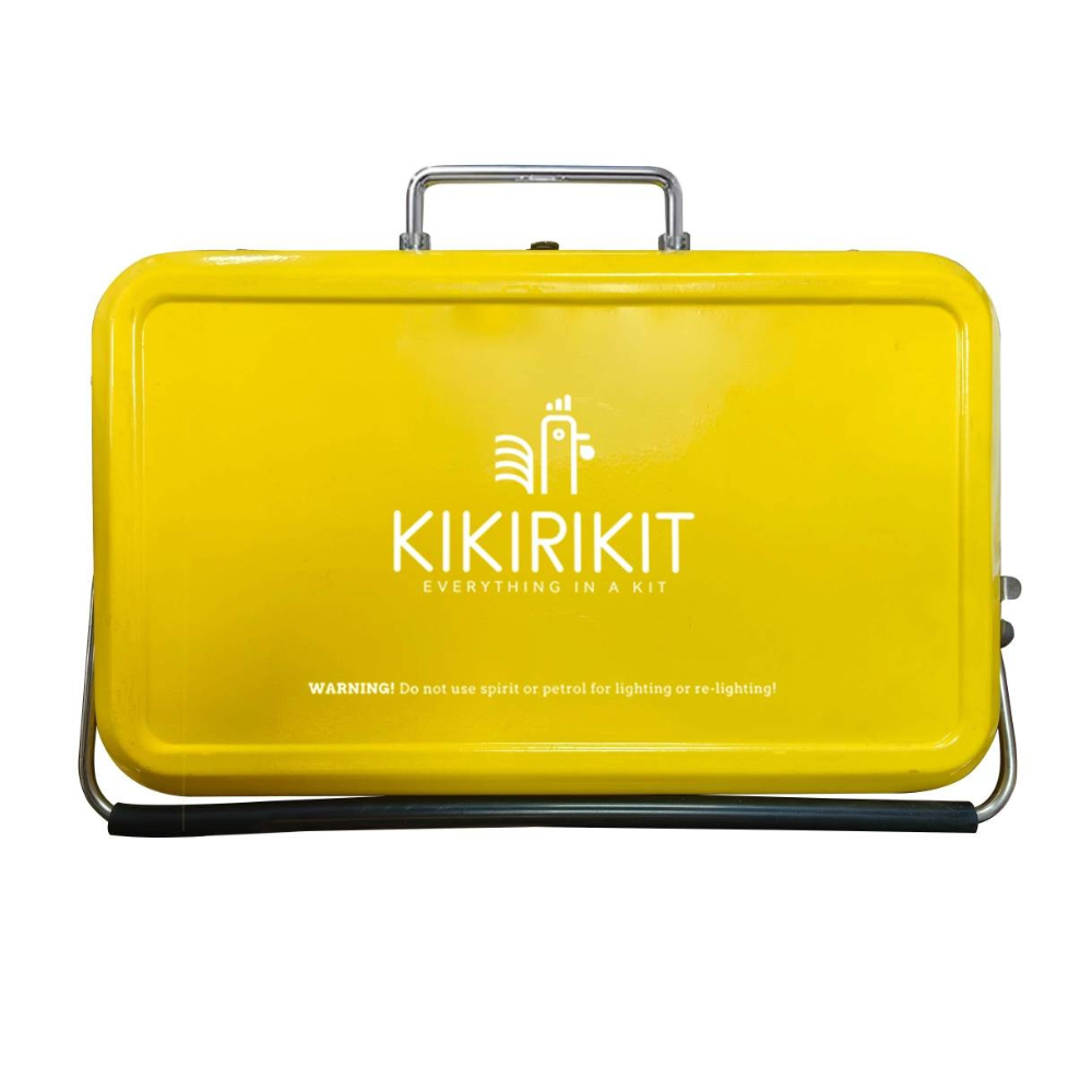 KIKIRIKIT - Wholesale Outdoor Grill Tools - Basic Yellow Foldable Portable Charcoal Barbecue Kit1