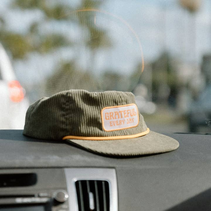 Trek Light - Wholesale Baseball Cap - Unisex - Corduroy Snapback Hat | Grateful Every Day4