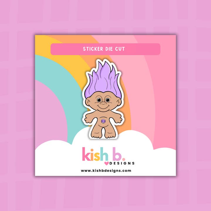 Kish B. Designs - Wholesale Sticker - Bejeweled Trolls | Sticker Die Cuts4