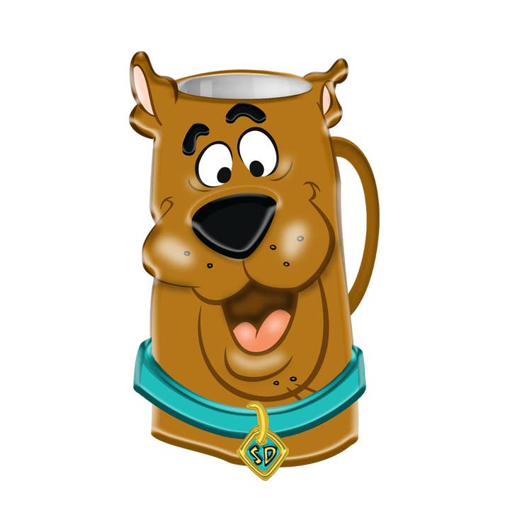 Scooby Doo Face Ceramic 3D Sculpted Mug for wholesale by Silver Buffalo