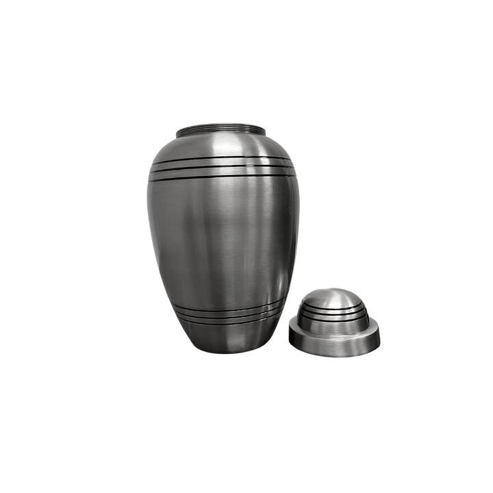 India Overseas Trading Corporation - Wholesale Urn - Elegant Vintage Brass Urn with Etch Lines Design - Perfect