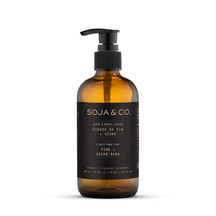 SOJA&CO.® - Wholesale Hand Soap/Wash - Liquid Hand Soap | Pine + Cedar Bark