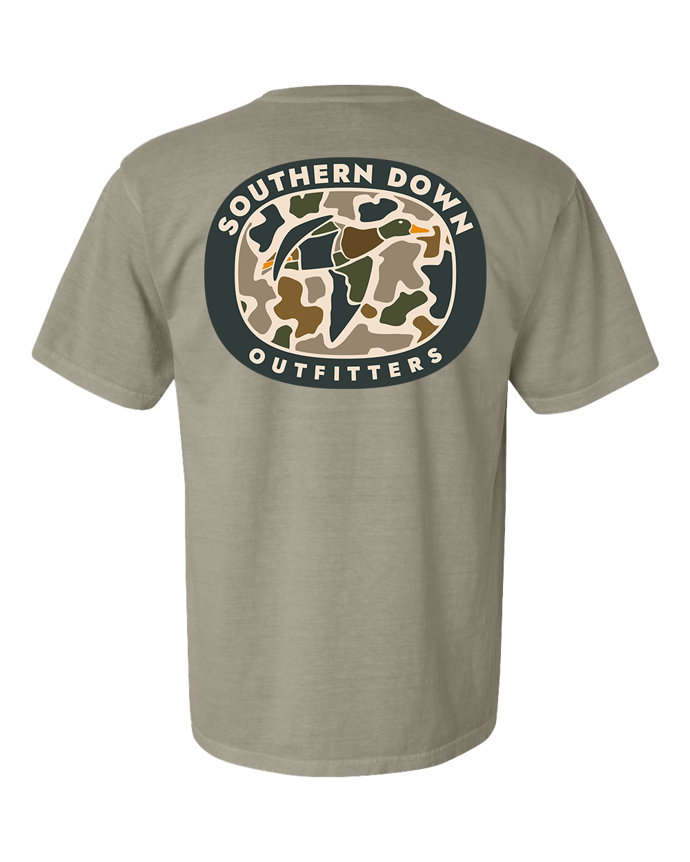 Southern Down Outfitters - Wholesale Screen Printed T-Shirt - Unisex - Duck Camo T-Shirt1