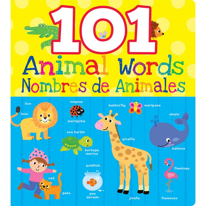 Gibbs Smith - Vente Livre pour bébés et tout-petits (jusqu'à 2 ans) - 101 Animal Words/Nombres de Animales : un livre cartonné bilingue