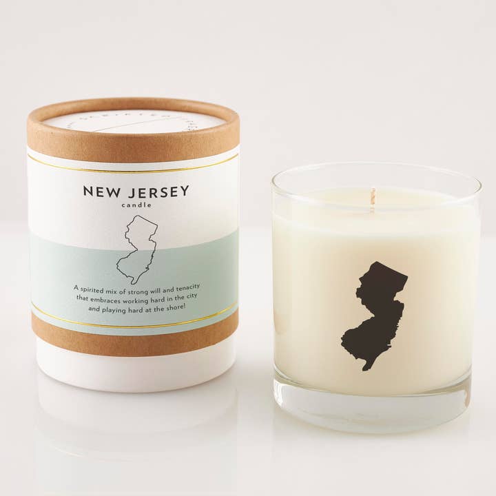 New Jersey State Soy Candle for wholesale by Scripted Fragrance