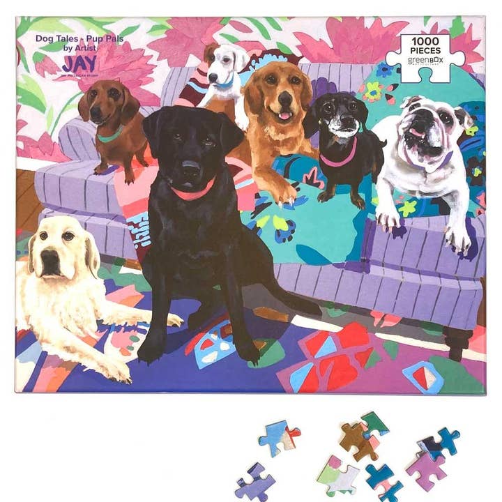 GreenBox Art - Wholesale Puzzle - Adult - Dog Tales - Pup Pals Puzzle