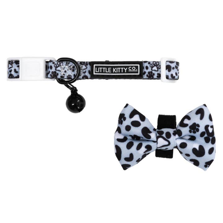 CAT COLLAR & BOW TIE: Wild Paws for wholesale by Little Kitty Co.