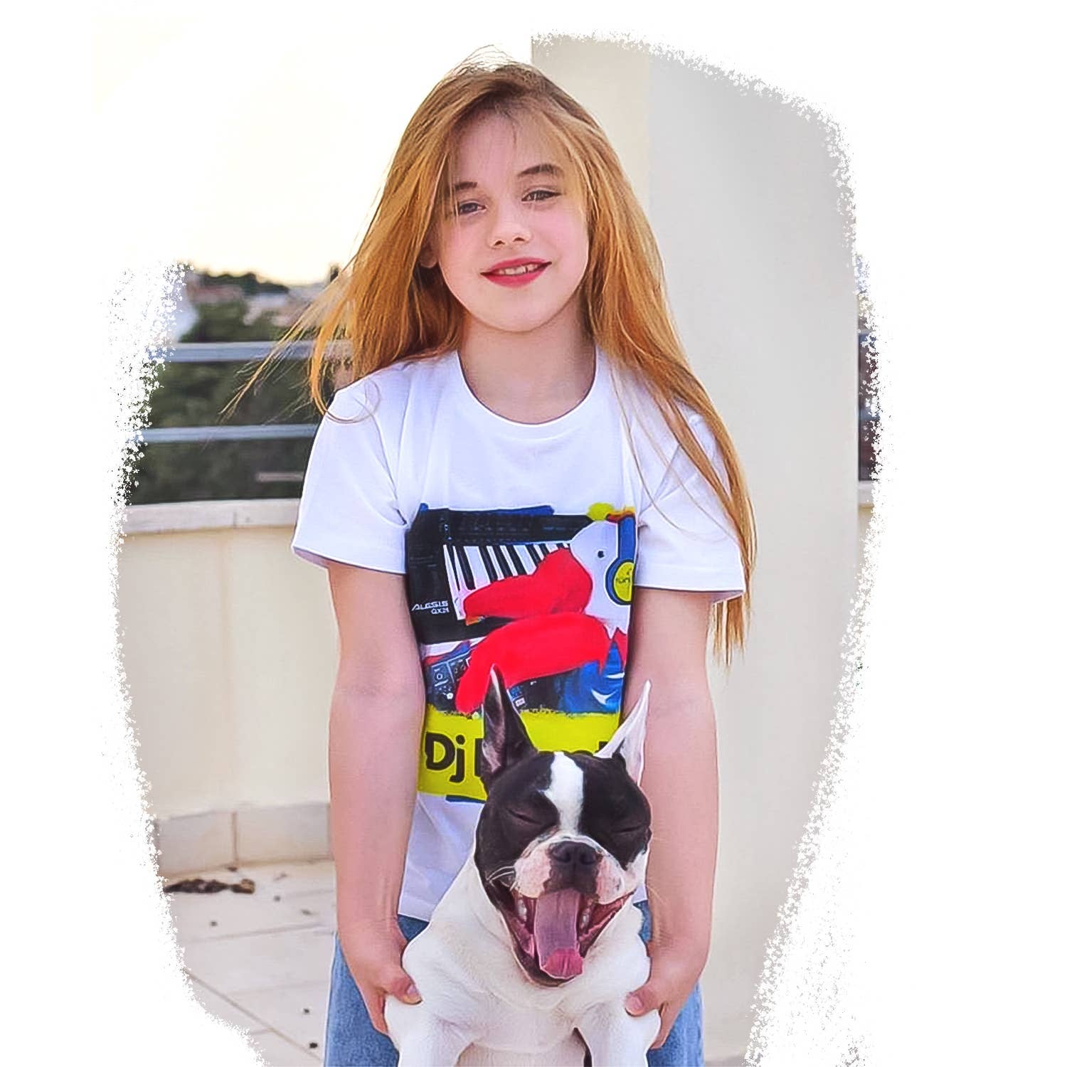 Tundem - Wholesale Screen Printed T-Shirt - Kids - Graphic T-Shirt, DJ Parrot, children, 100% cotton, made Italy3