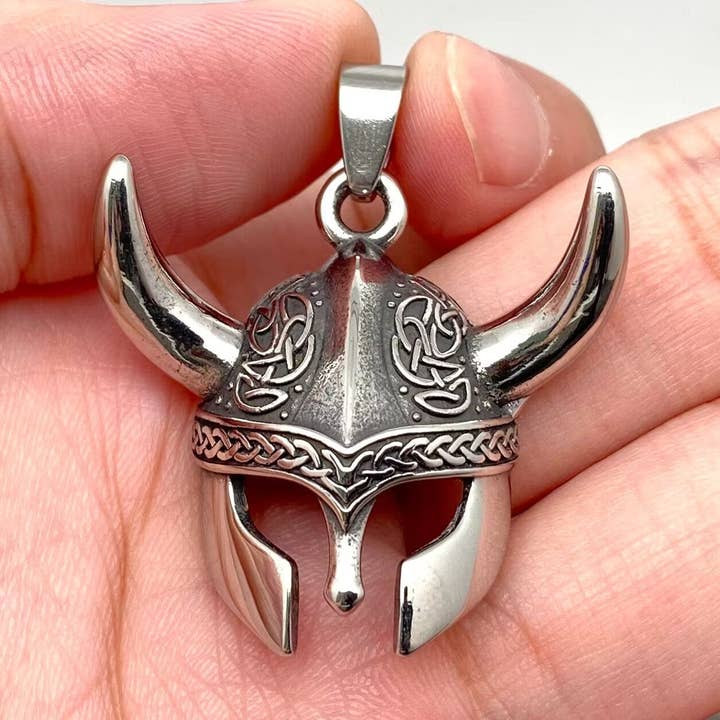 Máscara pirata con nudo celta vikingo de acero inoxidable -MJ/MNP para venta al por mayor de Mio Queena