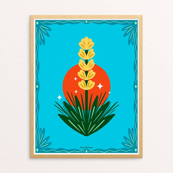 Impresión de arte - Yucca del suroeste para venta al por mayor de Squidly Designs