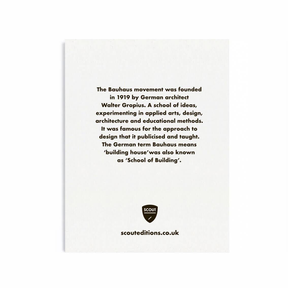Scout Editions - Wholesale Everyday Greeting Card - Bauhaus Mini Card1