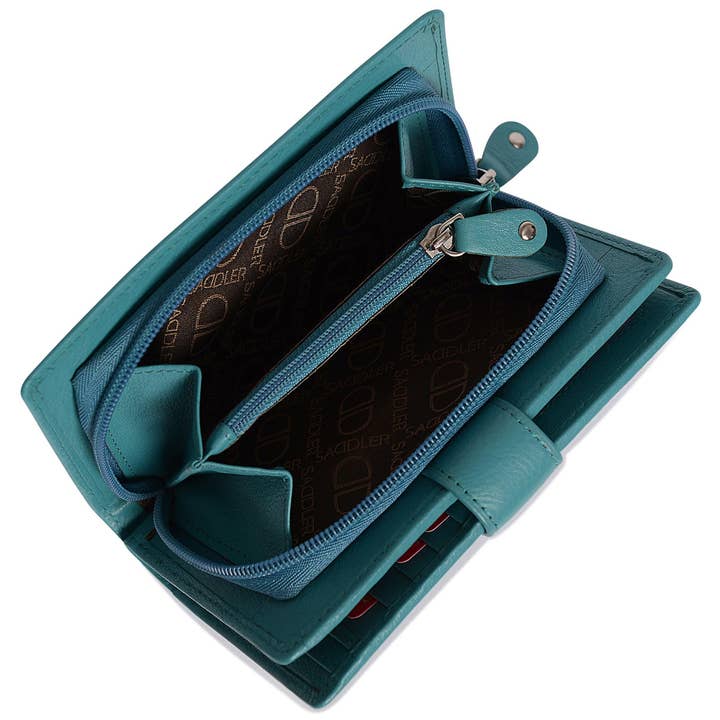 SADDLER - Wholesale Portemonnee - Dames - Middelgrote Leren Portemonnee "Holly" – Handgemaakt door Saddler | RFID Beschermd & in Cadeaudoos39