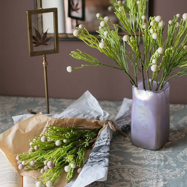 Rustic Reach - Vente Plantes artificielles - Tige artificielle Berzelia de 24 po de haut7