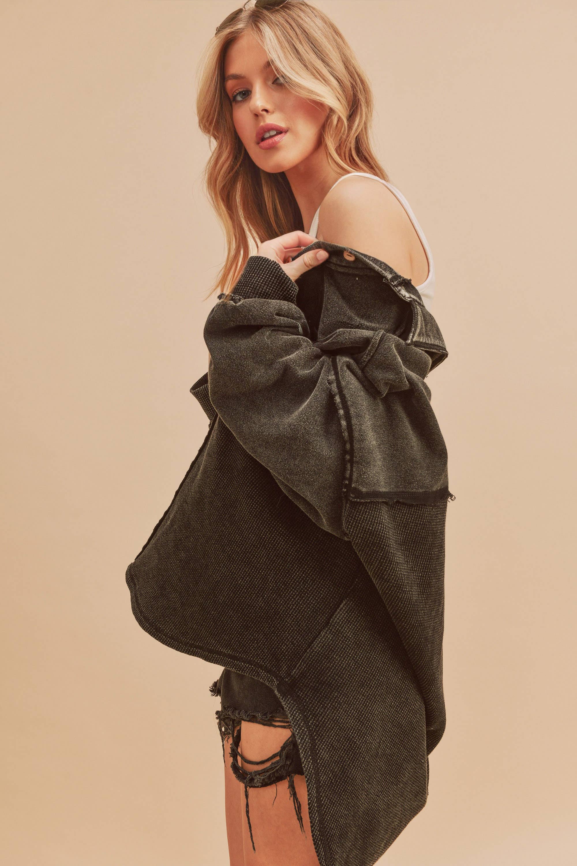 AEMI + CO - Wholesale Shirt Jacket/Shacket - Women's - 576BK Judie Jacket 530