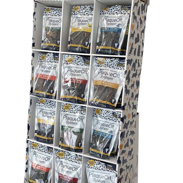 Dental Care Bones Floor Displayer for wholesale by ProDen PlaqueOff