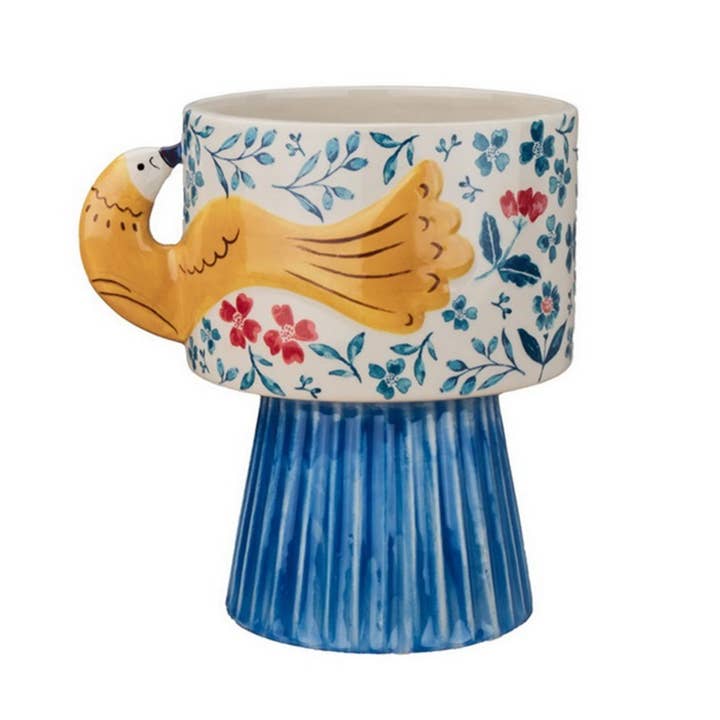 Vaas floral bird for wholesale by DRYdecorations