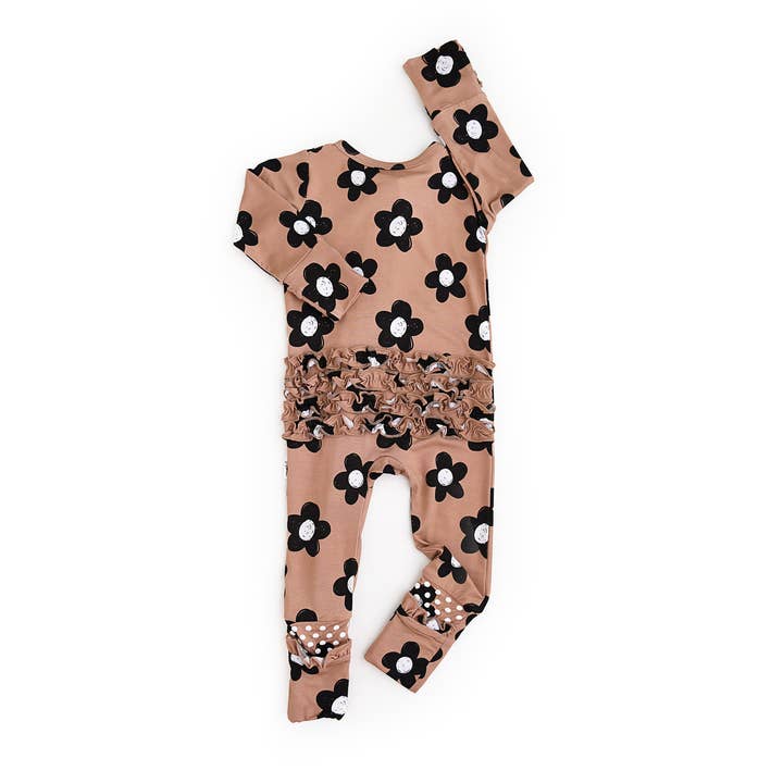 Gigi and Max - Wholesale Jumpsuit - Baby - Coco RUFFLE ZIP Bamboo One Piece Flowers Baby Clothing3