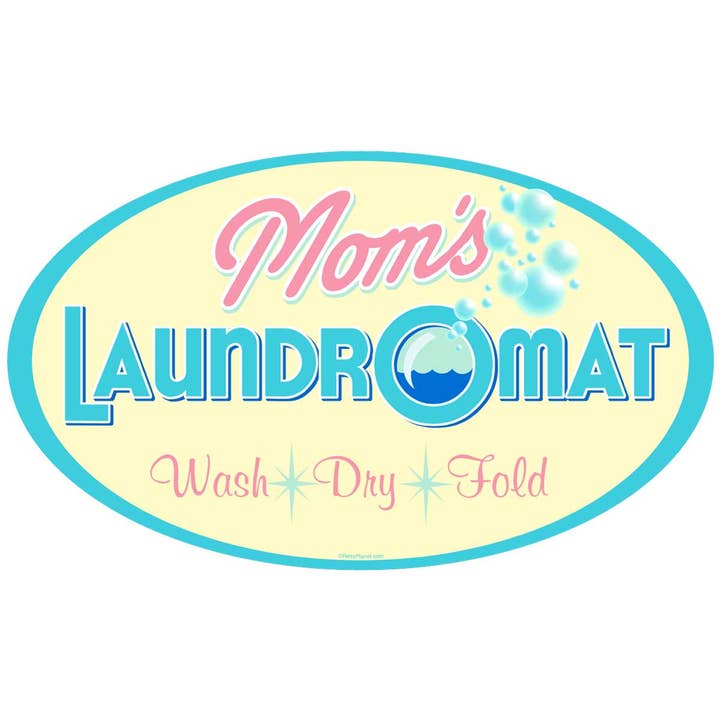 RetroPlanet - Wholesale Wall Decal/Stickers - Moms Laundromat Wall Decal