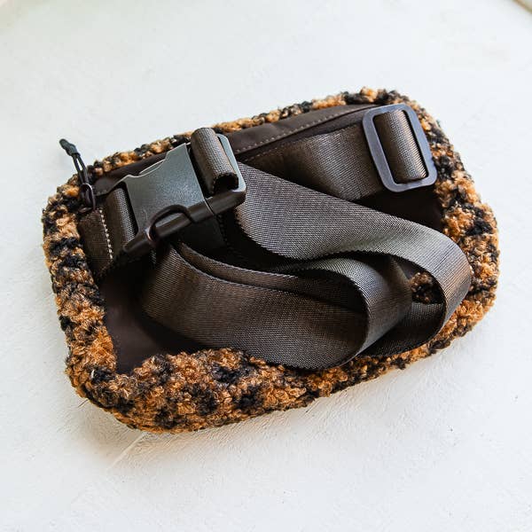 1st Allie - Wholesale Belt Bag - Women's - Sherpa Teddy Crossbody Belt Bag1