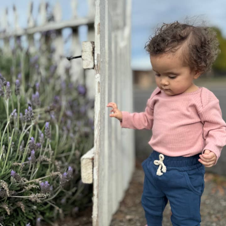 Peony The Coby - Peony-Long sleeved organic cotton ribbed bodysuit for wholesale on Faire0