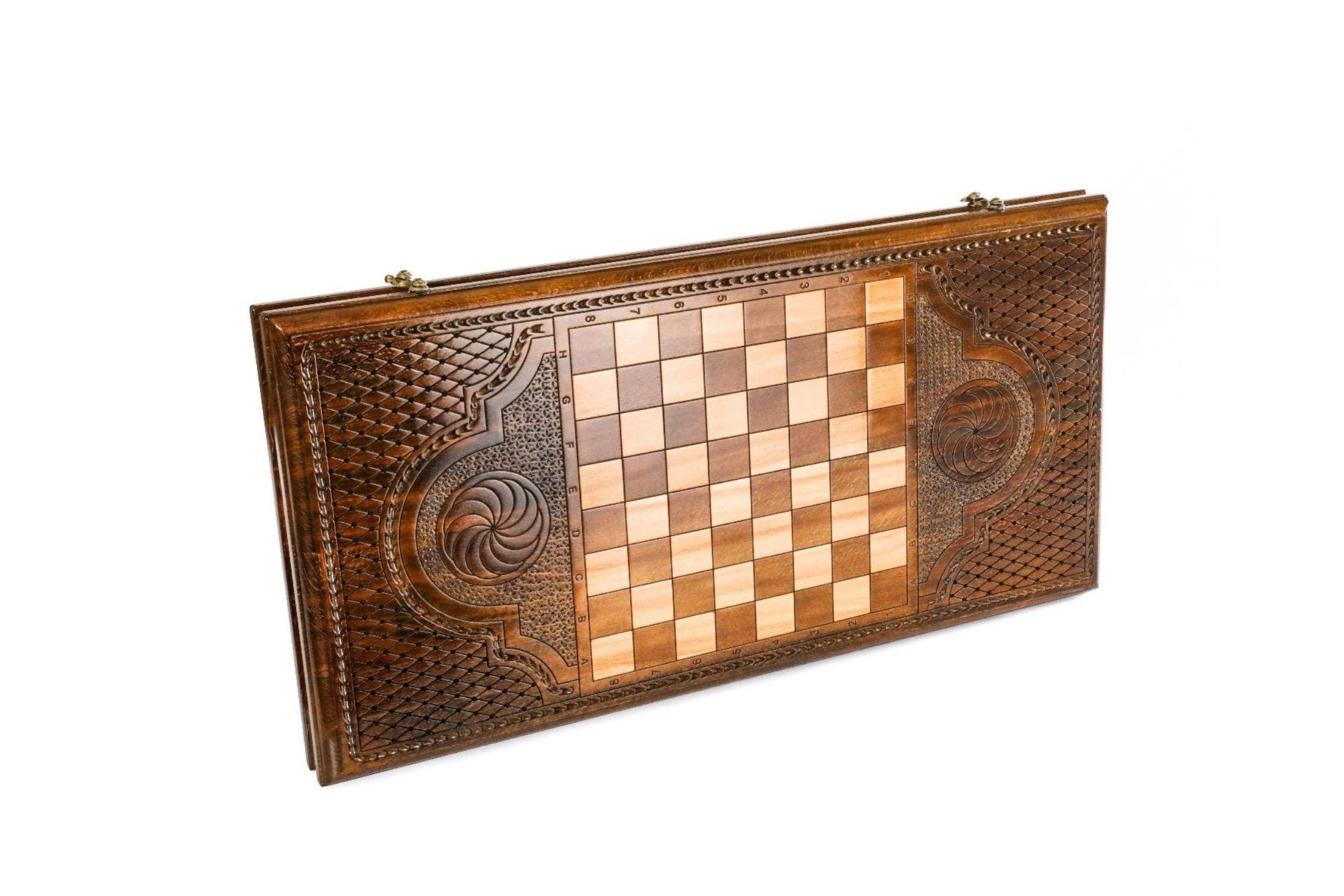 Hrachya Ohanyan - Wholesale Board Game - Hand Made Backgammon Ornamental classic 24"x 12" x 2"4