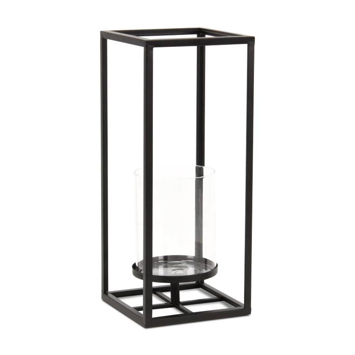 Cheungs Home Decor - Wholesale Lantern - Pembertale Tall Square Black Metal Lantern