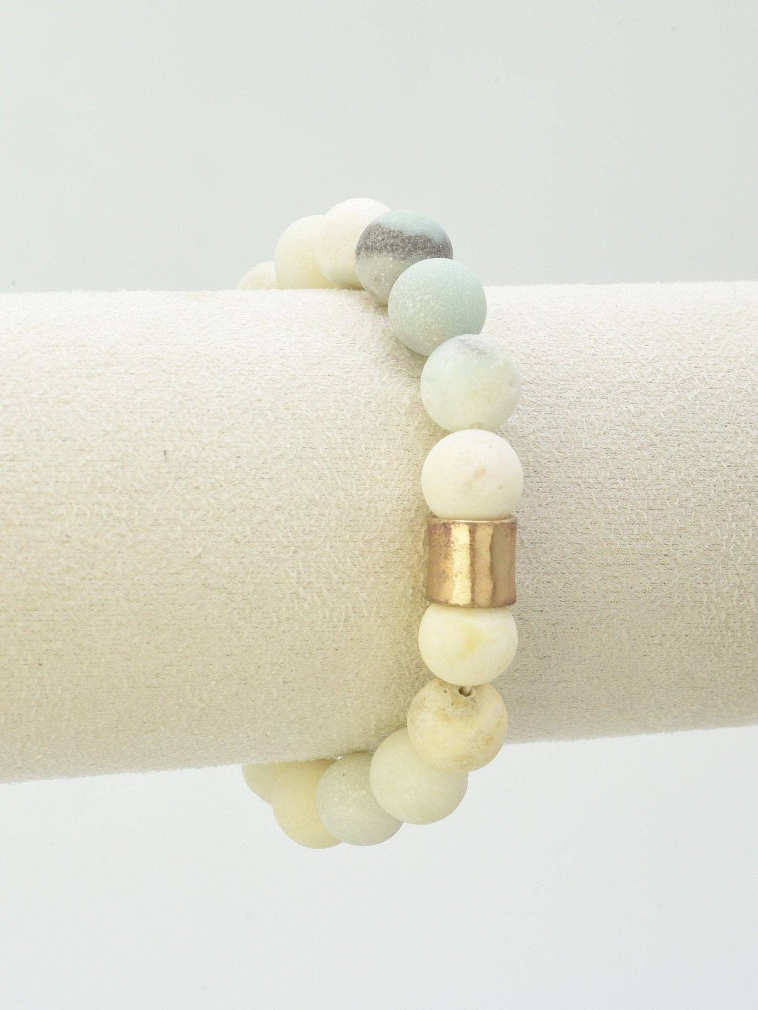 MiMi Wholesale - Wholesale Beaded Bracelet - JB6004 Gold Accent Beaded Bracelet4