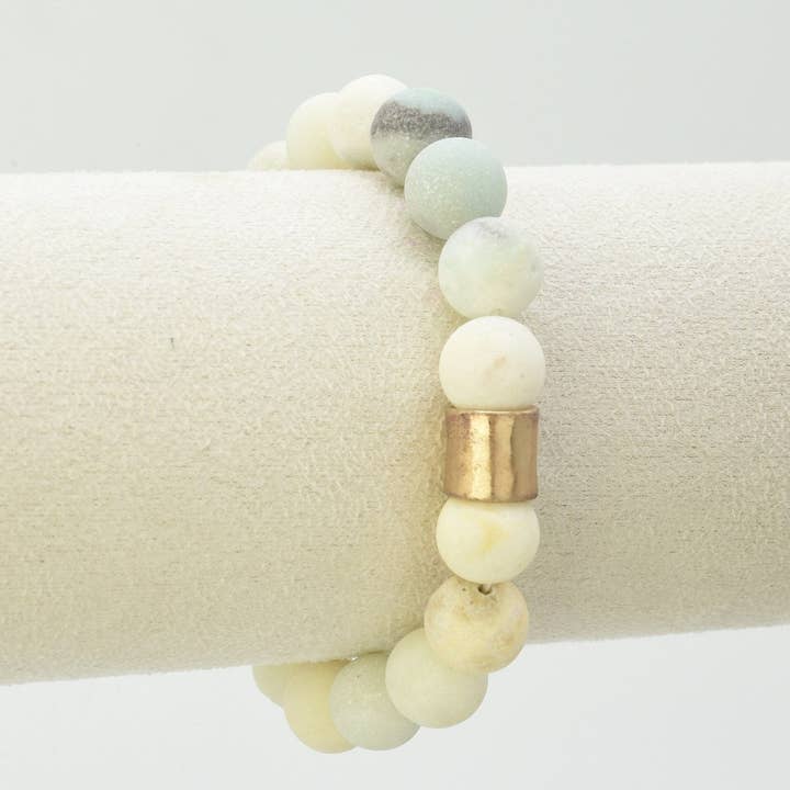 MiMi Wholesale - Wholesale Beaded Bracelet - JB6004 Gold Accent Beaded Bracelet4