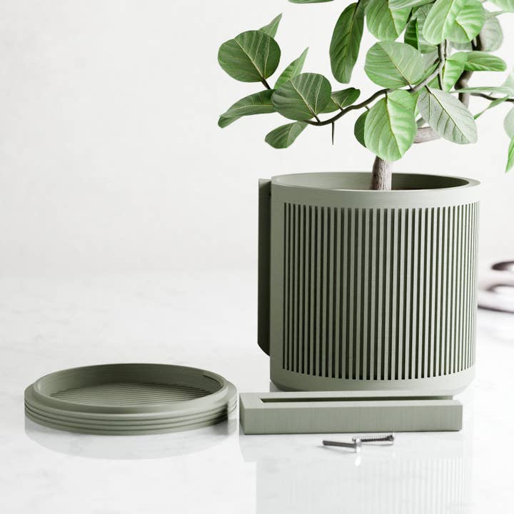 Modernized Pottery - Wholesale Wall Planter - Hanging STREAM Wall Planter2