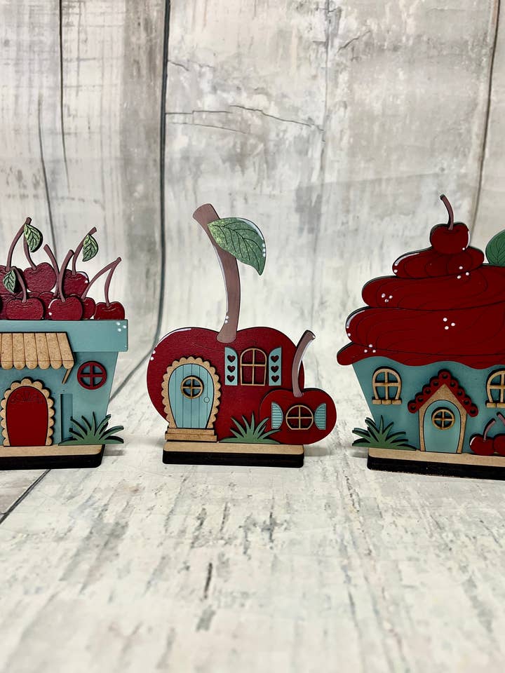 Körsbärshus gör-det-själv hantverkskit för wholesale av Rustic Home Co LLC