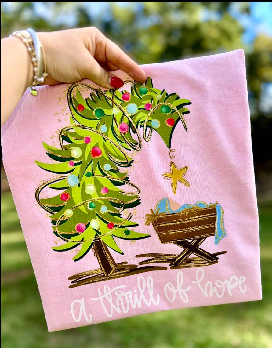 Farm Life Crafting - Wholesale T-Shirt (Graphic) - Women's - Christmas A thrill of hope