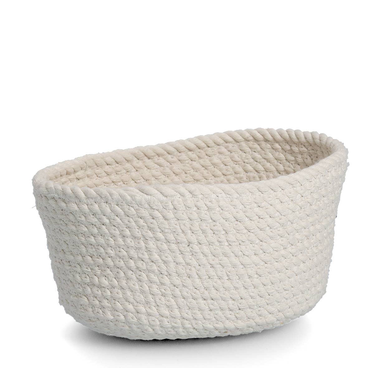 Storage basket set, 3-piece, cotton, white for wholesale on Faire3