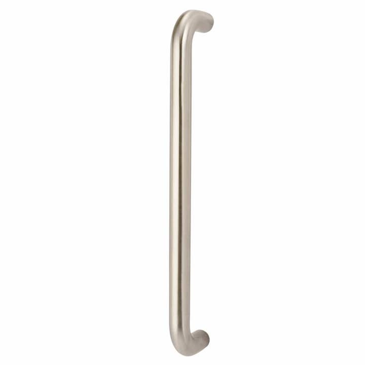 30mm D Bolt Fix Pull Handle - 450mm Centres - Satin Stainless Steel for wholesale by Diybasket