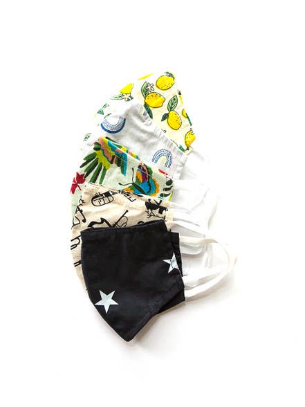 Kids Cotton Face Masks - 5 Pack for wholesale by Fair Anita