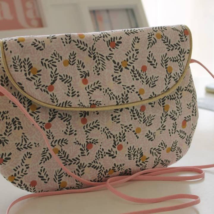 Sac Gloria brindilles roses pour la vente par Sabrina Trefle