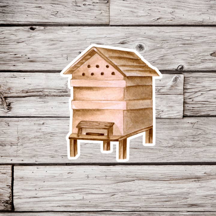 Hive Sticker, Bee Hive Sticker, Beekeeping Sticker for wholesale by NatureCuts