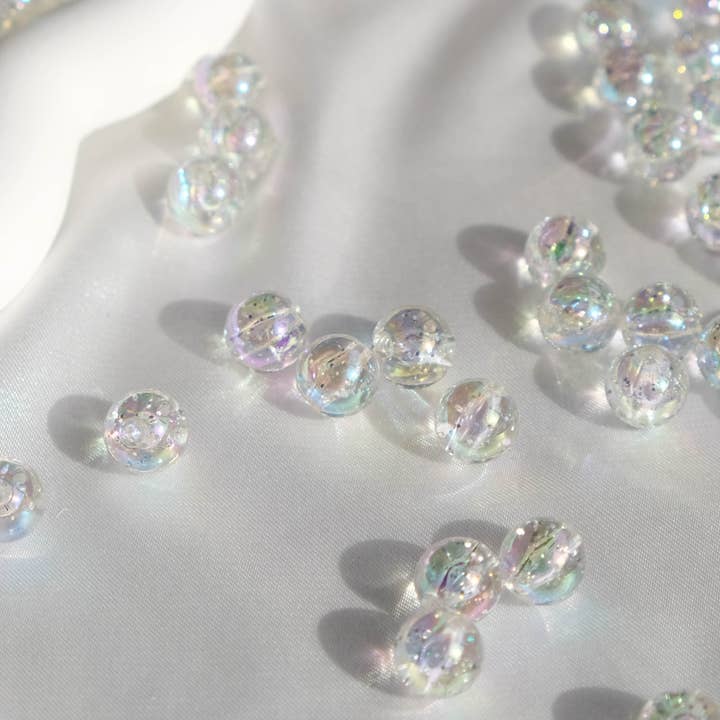 Moon Bunny - Wholesale Beads - Round Glitter Beads 10mm8