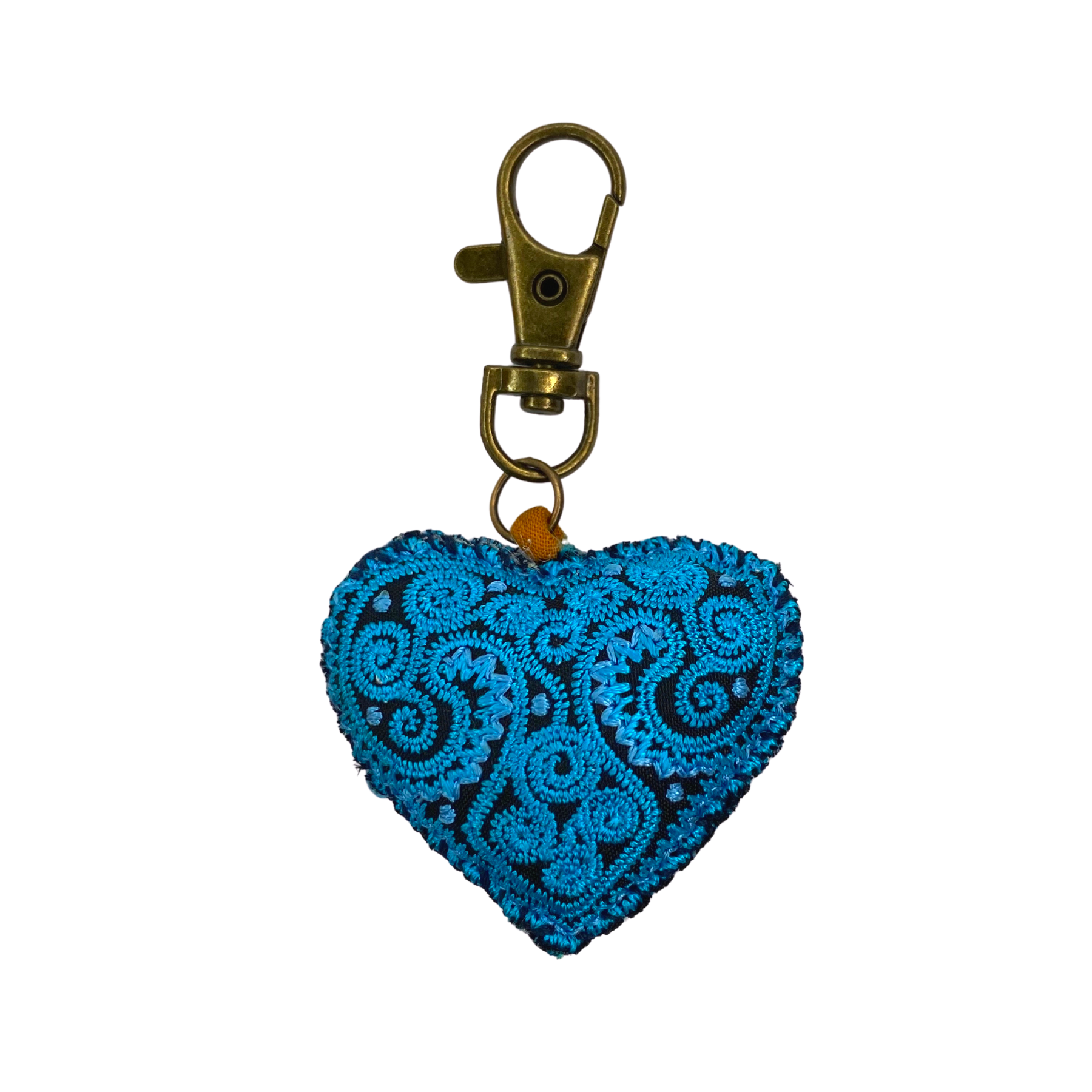 Lumily – wholesale Keychain – Women's – Heart Hmong Embroidered Zipper Pull | Keychain - Thailand3