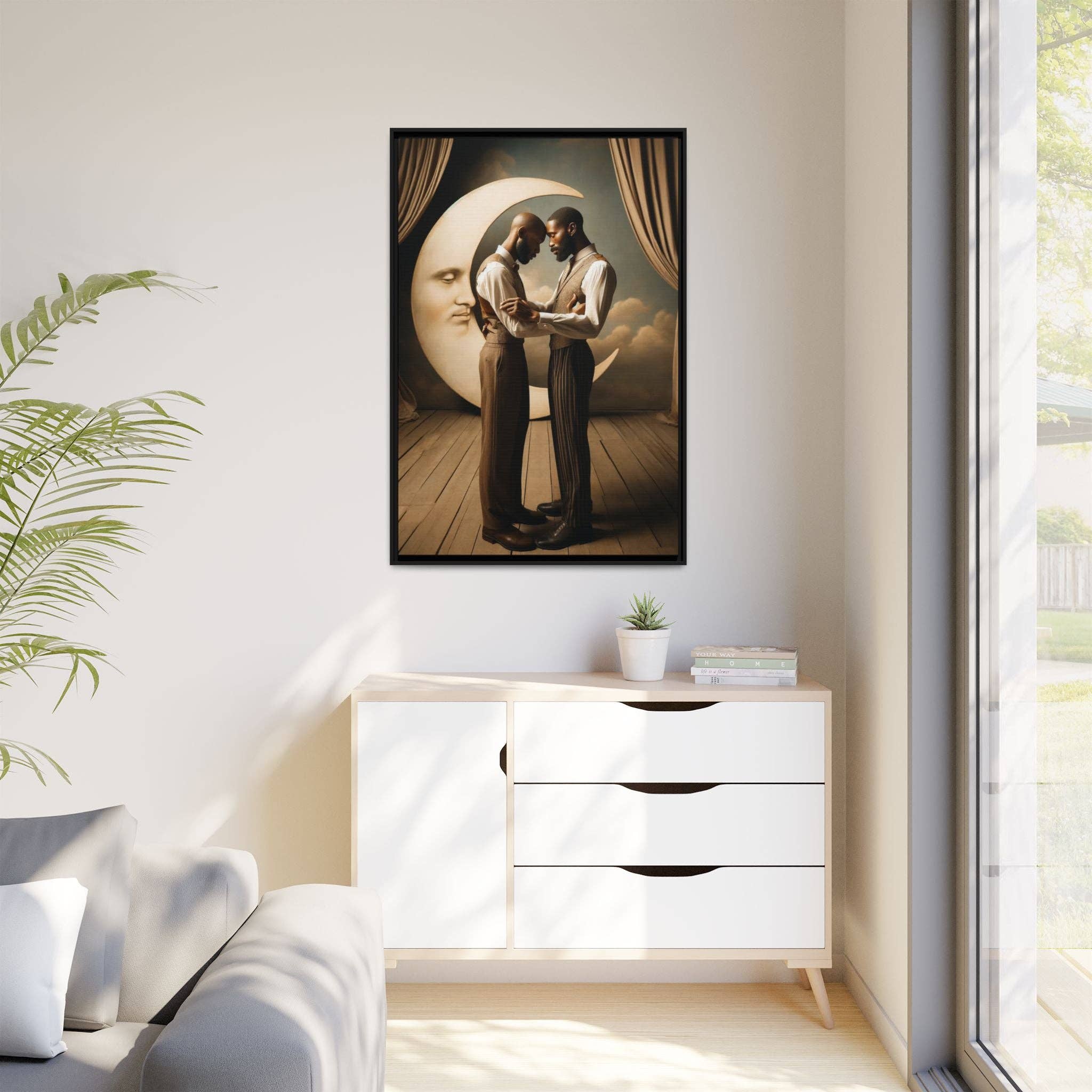 Walt & Pete - Wholesale Art Print - Missing Art Studies - Man In The Moon 00240