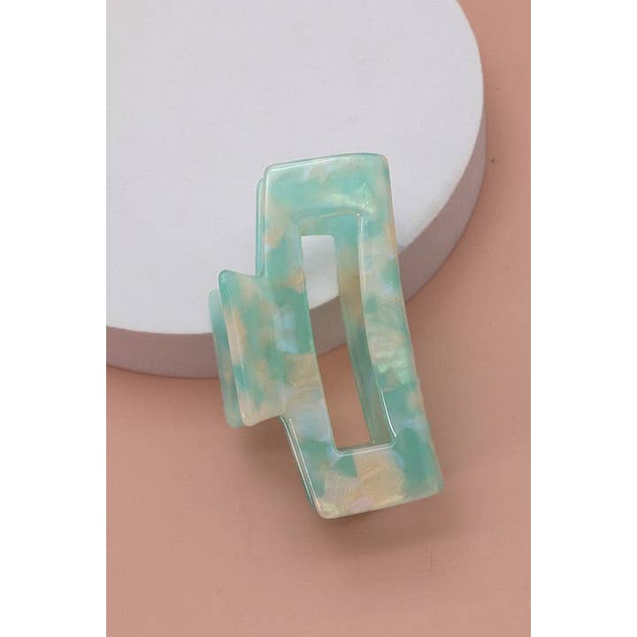 JOSSLYN by wall to wall - Wholesale Hair Clip - Women's - RECTANGLE CELLULOSE HAIR CLAW CLIP | 40H615