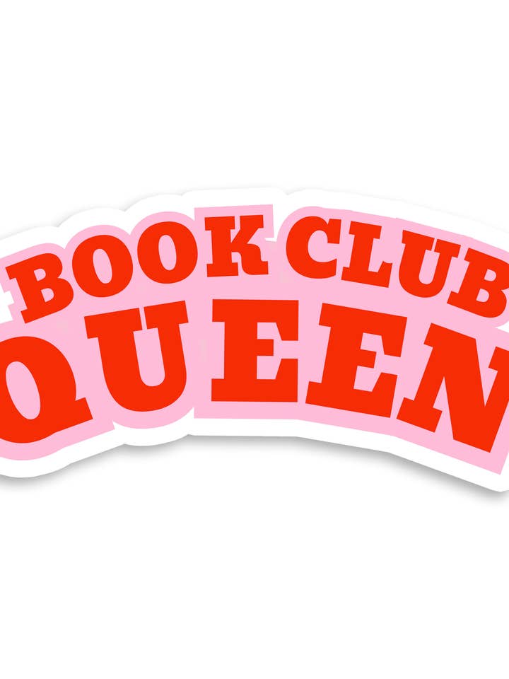 Boekenclub Koningin Vinyl Sticker voor wholesale door Announce Divinely