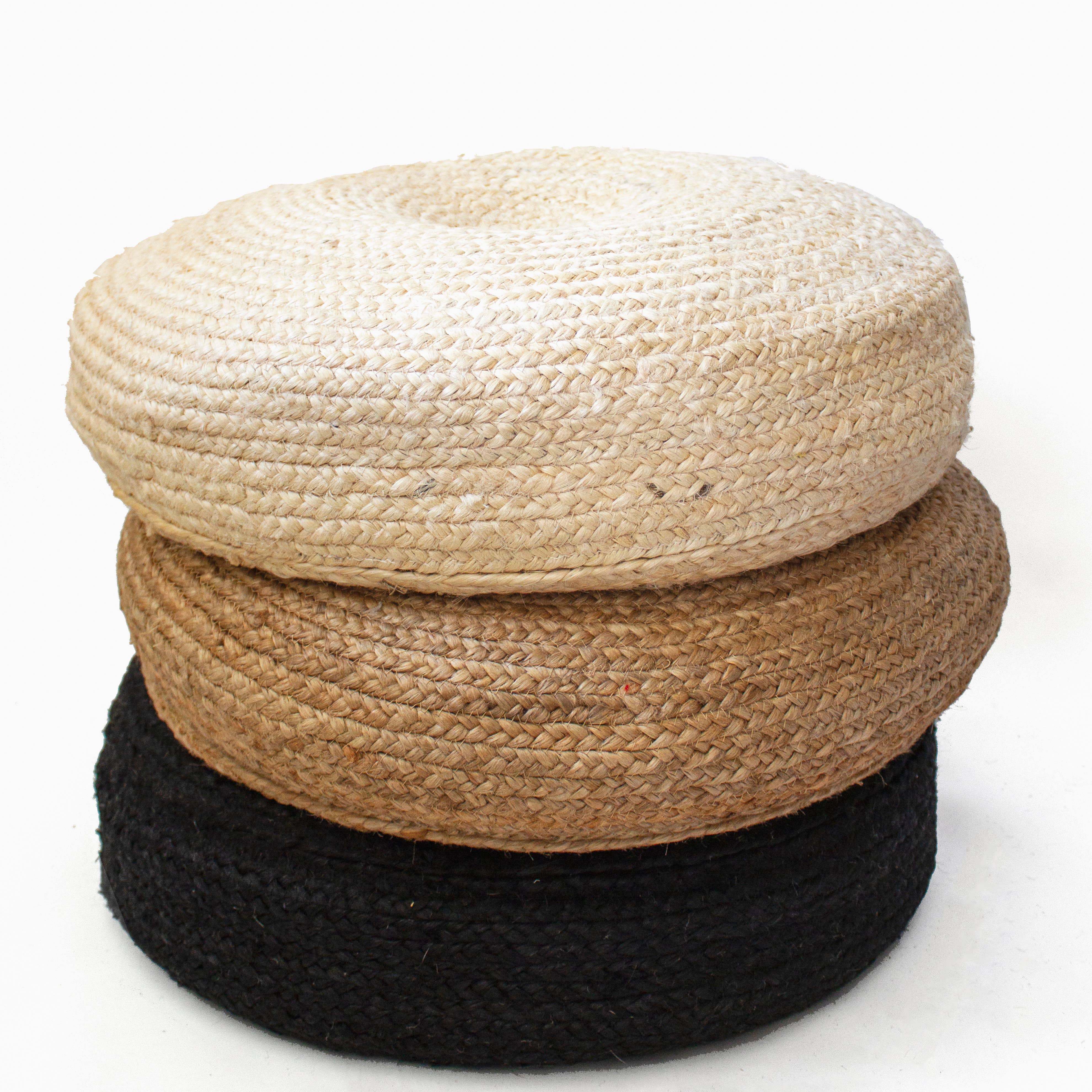 Love The Clutter - Wholesale Floor pillow - Jute Meditation Pillow0