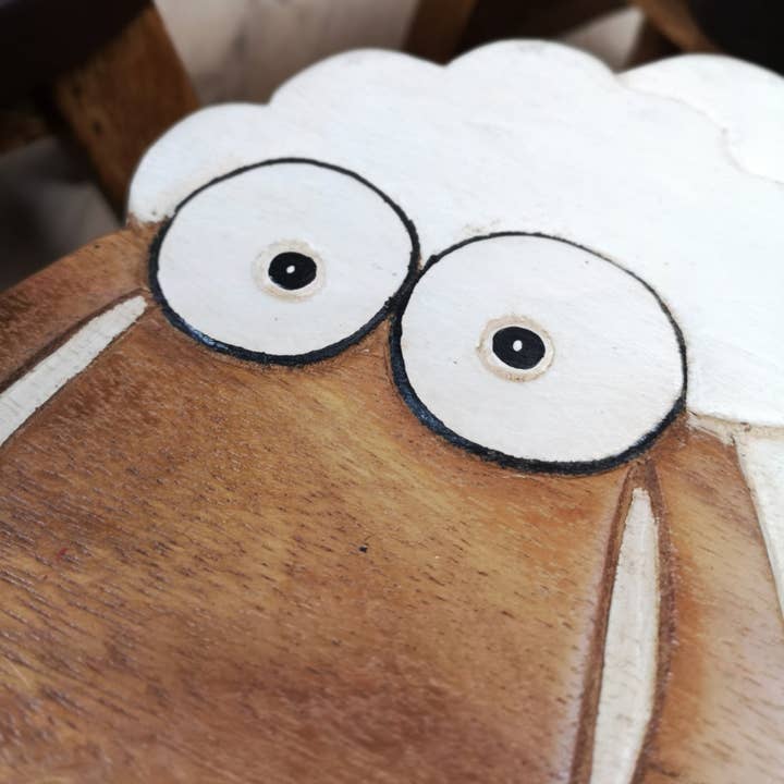Kids Chair Wooden Stool Animal SHEEP Theme Children’s Chair and Toddlers Stepping Stool.. for wholesale by funyards
