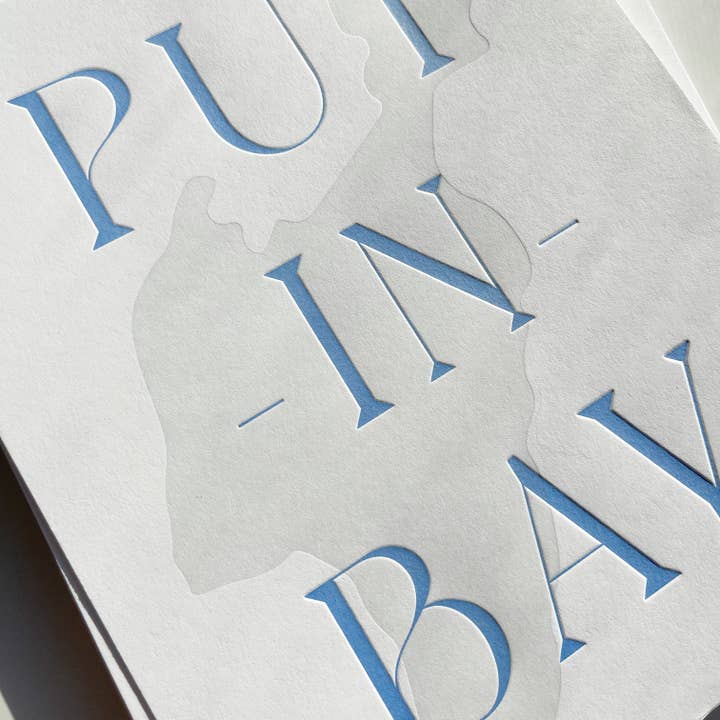 Made By Victoria Laine - Wholesale Art Print - Put-in-Bay 2-Color Letterpress Print2