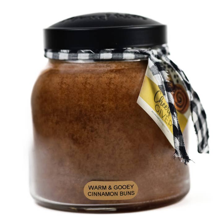 A Cheerful Giver - Wholesale Jar/Filled Candle - KOTL Papa Candle (34oz.) – Warm & Gooey Cinnamon Buns