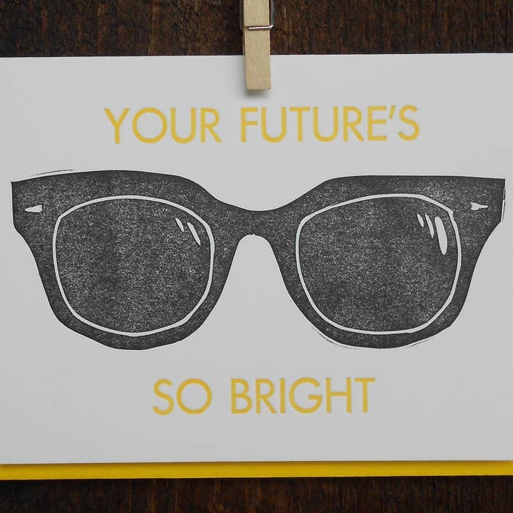 Tarjeta tipográfica tan brillante de tu futuro para venta al por mayor de May Day Studio