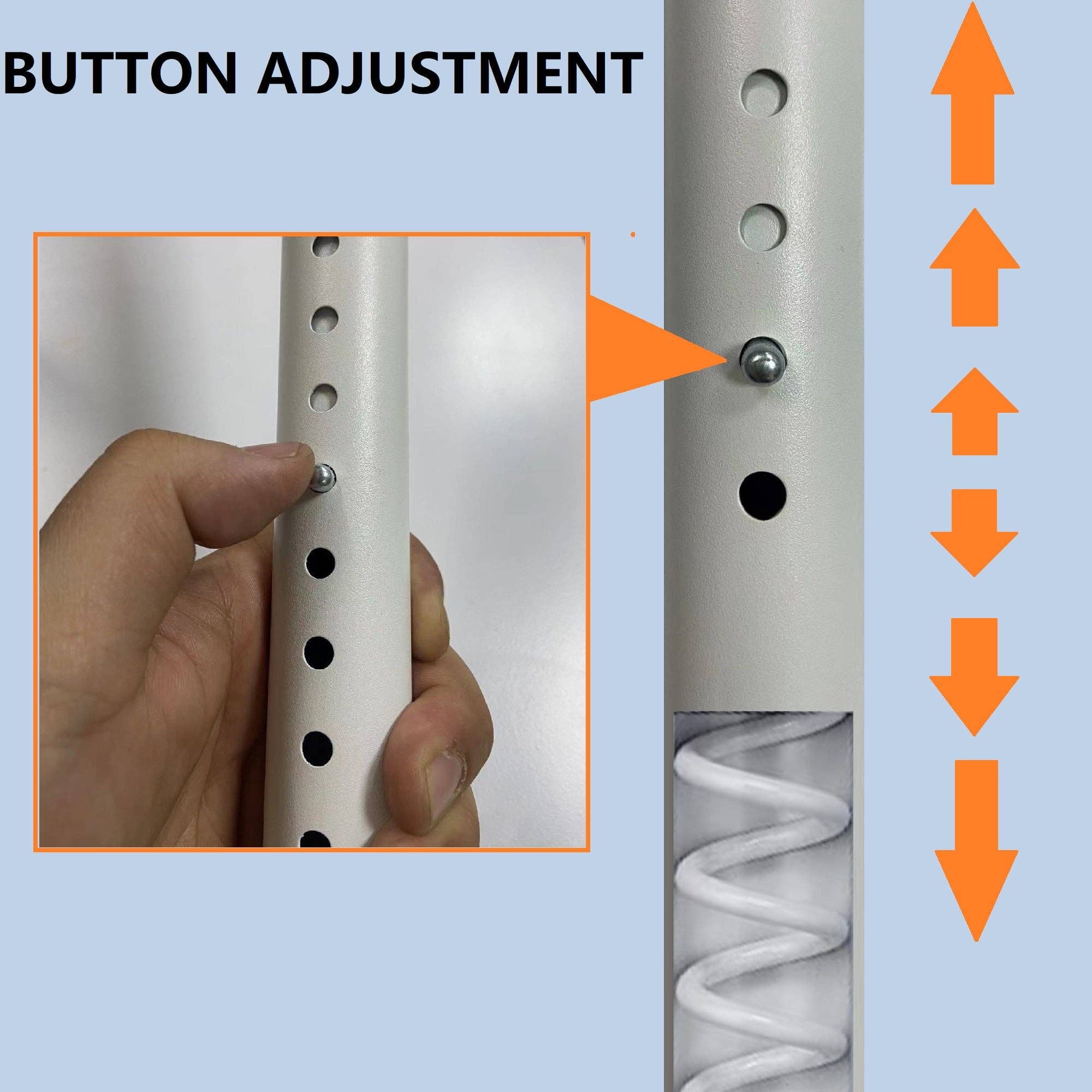 Orange County Decor - Wholesale Coat Rack - Double Clothing Rack, Adjustable Racks For Hanging Clothes, 2 Tier Clothes Heavy Duty Garment White Closet Freestanding System White White Metal4